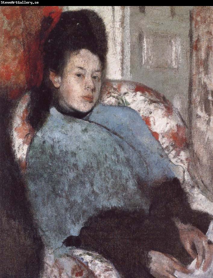 Germain Hilaire Edgard Degas Portrait of Elena Carafa